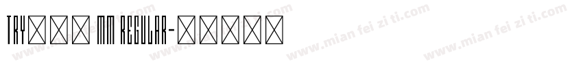 TRYかるた MM Regular字体转换